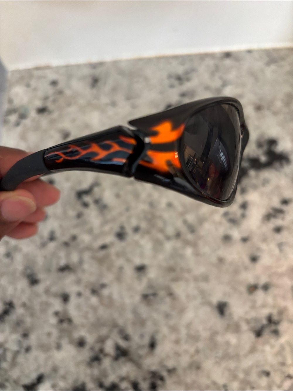 Sleek Black Sport Sunglasses - Wraparound Style - Picture 2 of 3